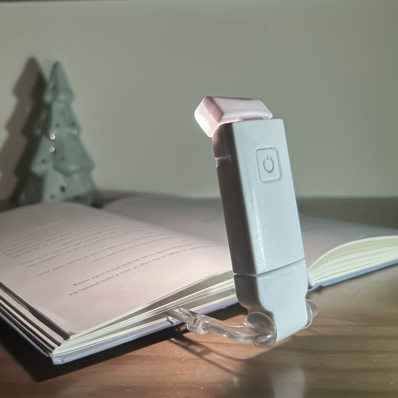 GrowGadget® Dimmable LED Clip-On Reading Lamp – USB Rechargeable – Touch Control – Warm White Eye-Caring Desk Light for Indoor Use – 200mAh Battery