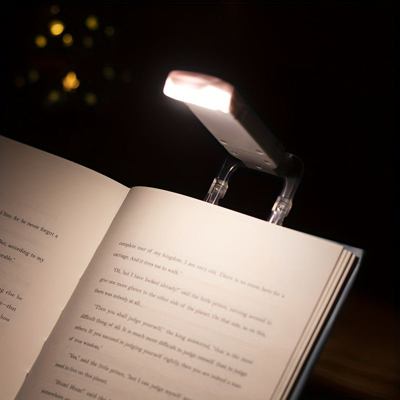 GrowGadget® Dimmable LED Clip-On Reading Lamp – USB Rechargeable – Touch Control – Warm White Eye-Caring Desk Light for Indoor Use – 200mAh Battery