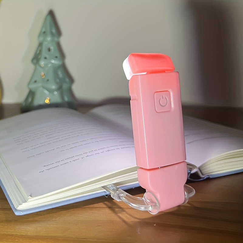 GrowGadget® Dimmable LED Clip-On Reading Lamp – USB Rechargeable – Touch Control – Warm White Eye-Caring Desk Light for Indoor Use – 200mAh Battery