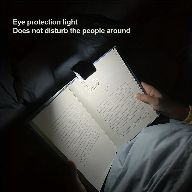 GrowGadget® Dimmable LED Clip-On Reading Lamp – USB Rechargeable – Touch Control – Warm White Eye-Caring Desk Light for Indoor Use – 200mAh Battery