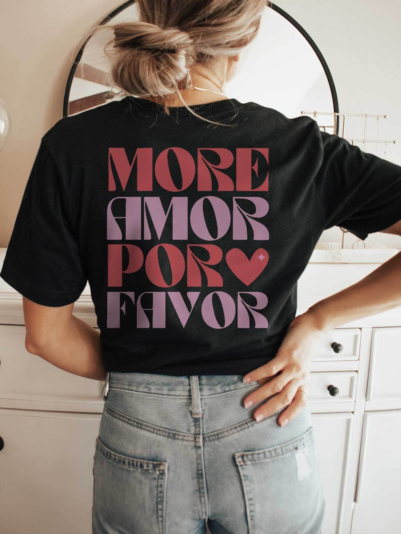 Dames "Meer Liefde Als U Wilt" Grafisch T-shirt - Casual Crew Neck Korte Mouw T-shirt met Hartontwerp, Lichtgeel, Lente/Zomer Mode, Casual Kleding|Speelse Print|Comfortabele Pasvorm, Dames T-shirts