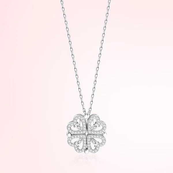 Novi Love - Heart & Clover Pendant Necklace