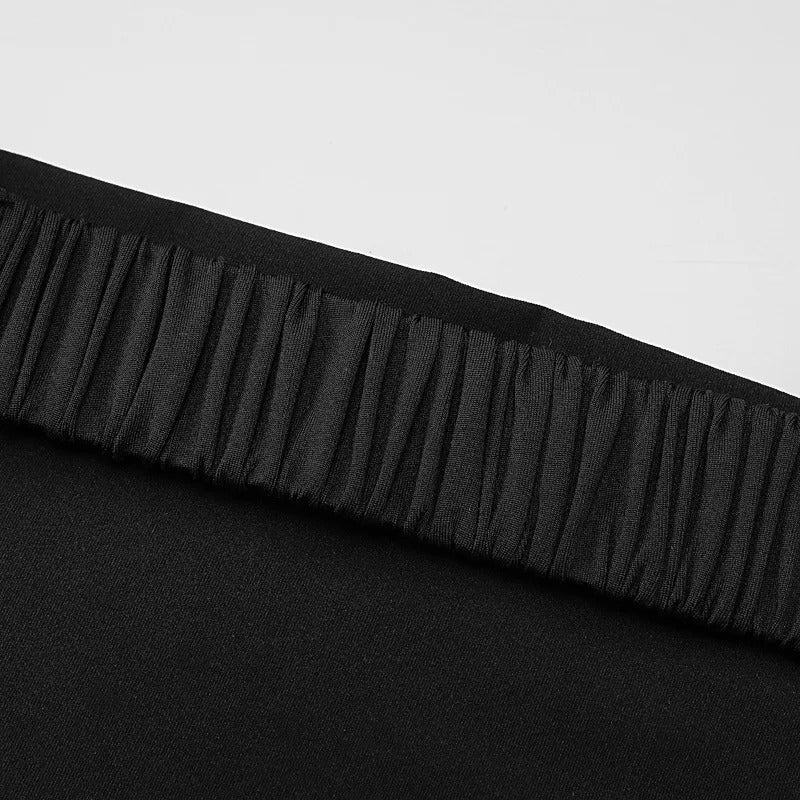 Velvet Dawn - Sleek High-Split Dress