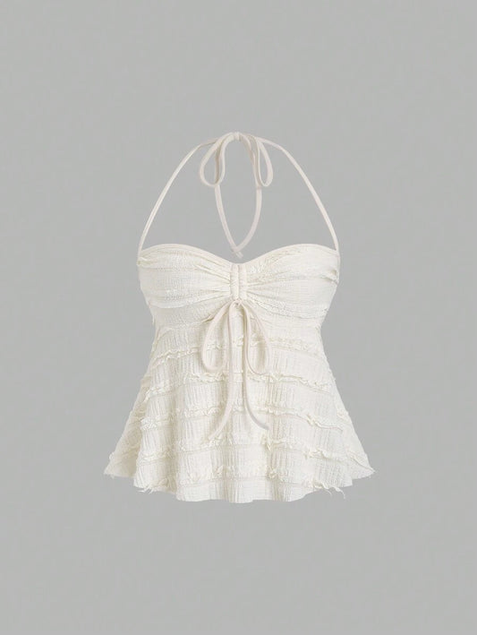 Novi Flare - Halter Crop Top