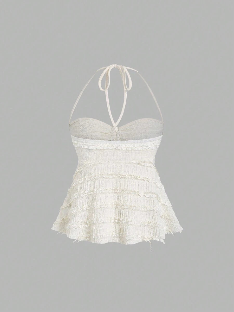 Novi Flare - Halter Crop Top