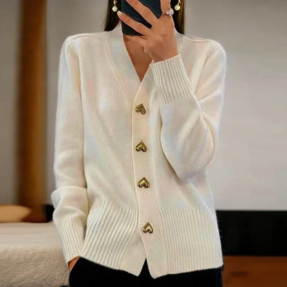 Novi Cozy - Knitted V-Neck Cardigan