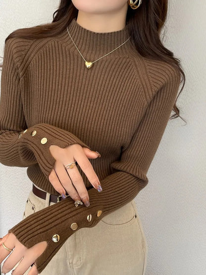 Novi Essential - Ribbed Knit Pullover